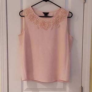 Blush Bejeweled Tank Top